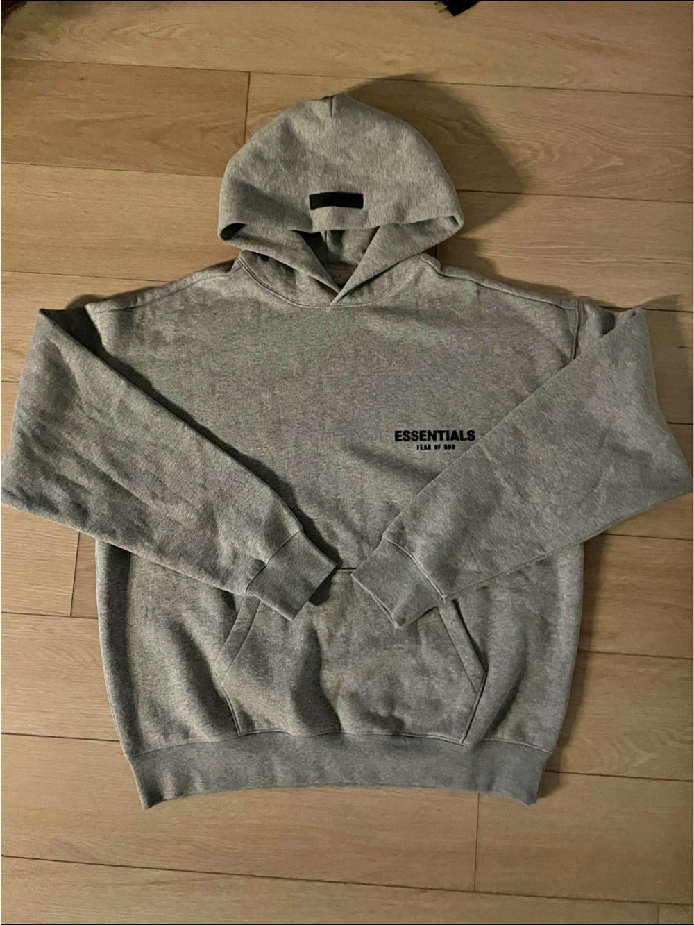 Essentials Men’s Light Gray Pullover Hoodie
